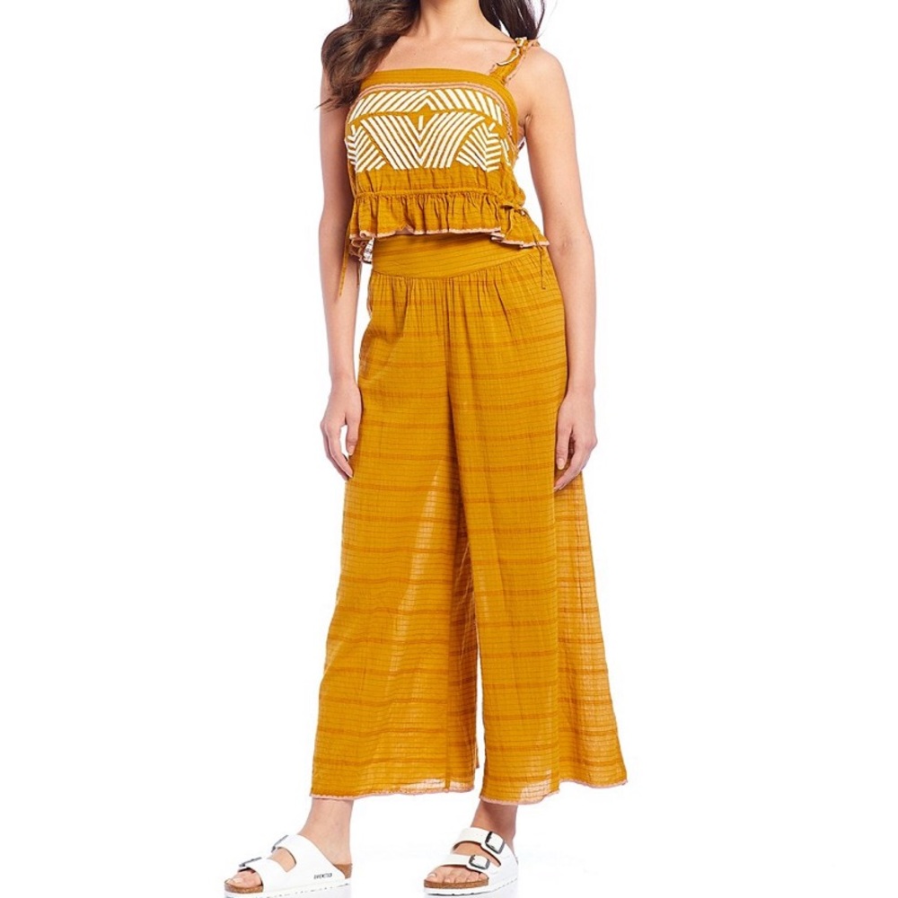 Free People Wide leg 2 piece set